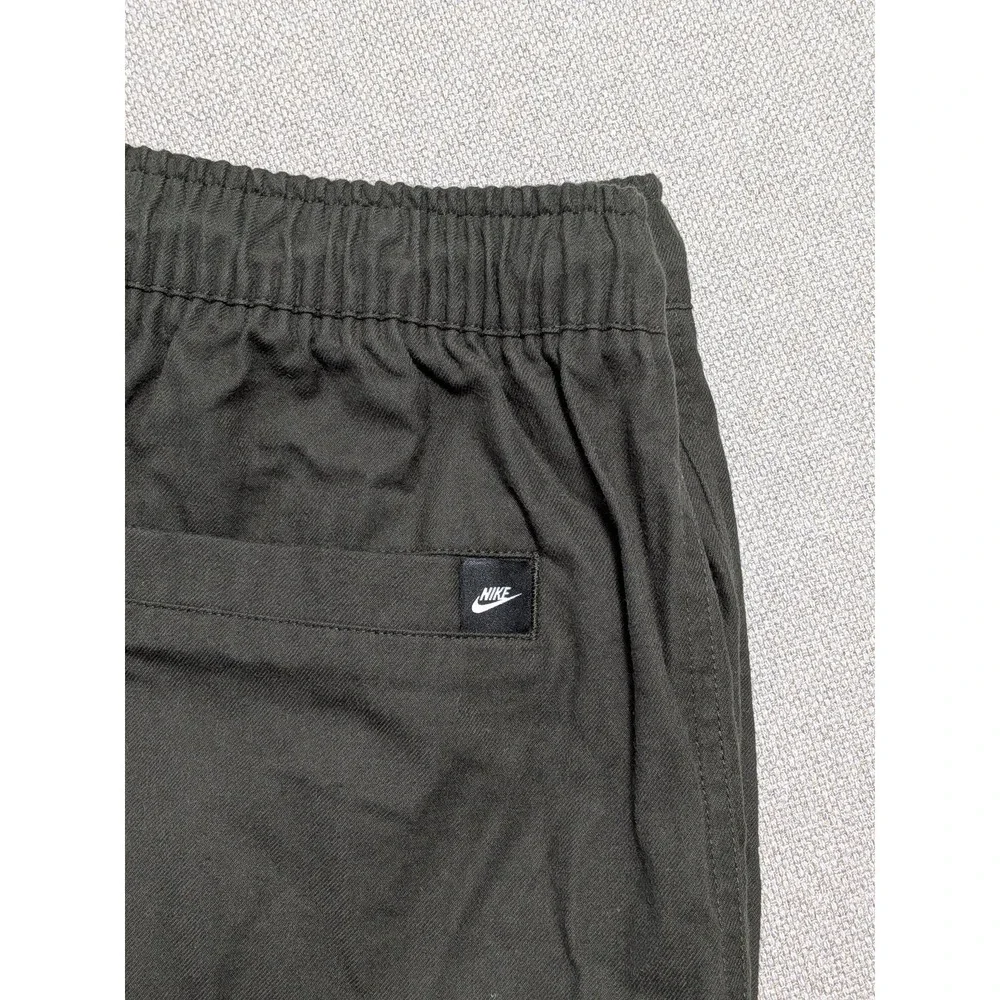 Nike Pants Men's XL Olive Green Oversized Fit Drawstring Baggy Streetwear Skate